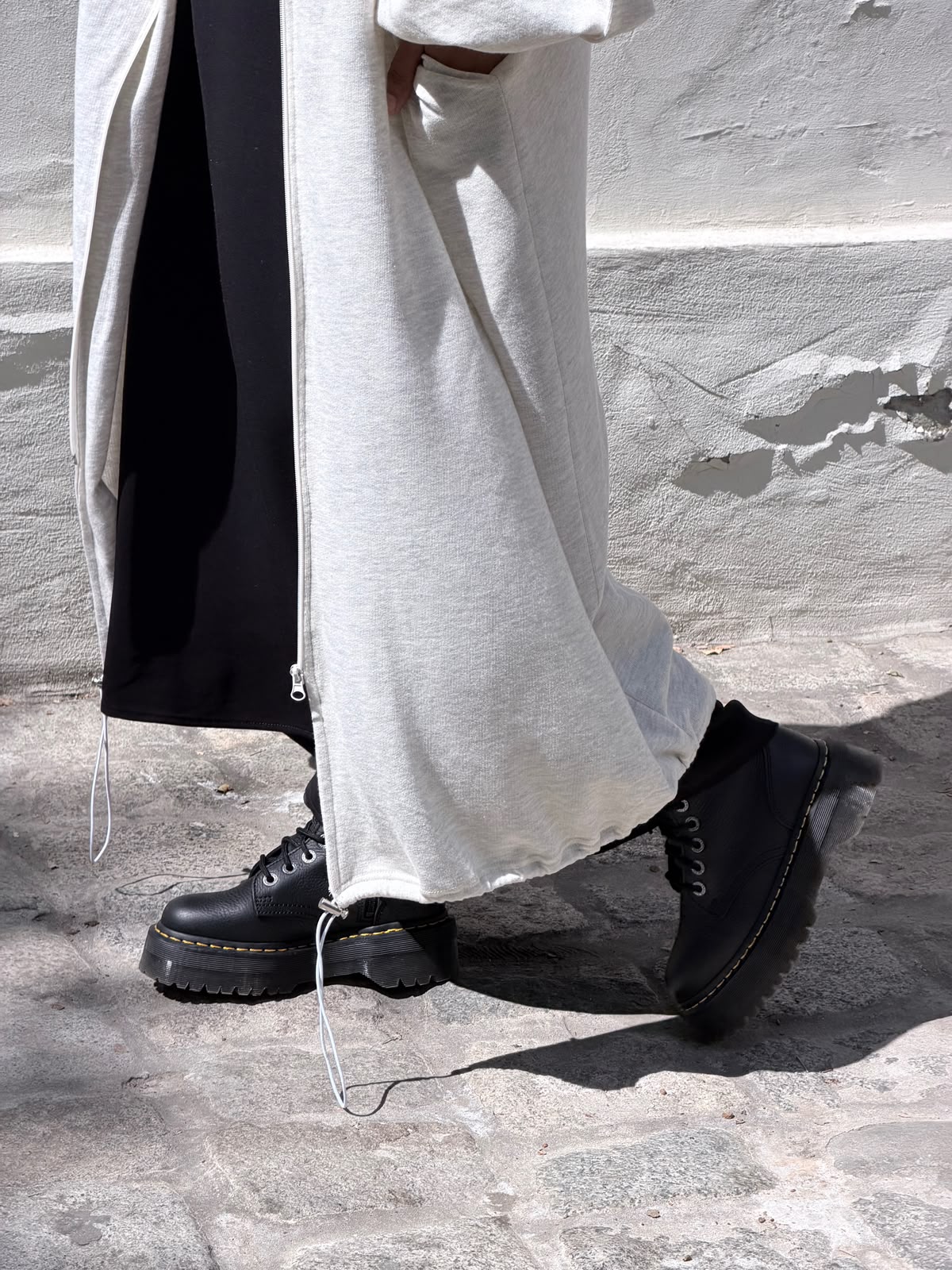 Parka version 2021 en coton gris clair – Image 3