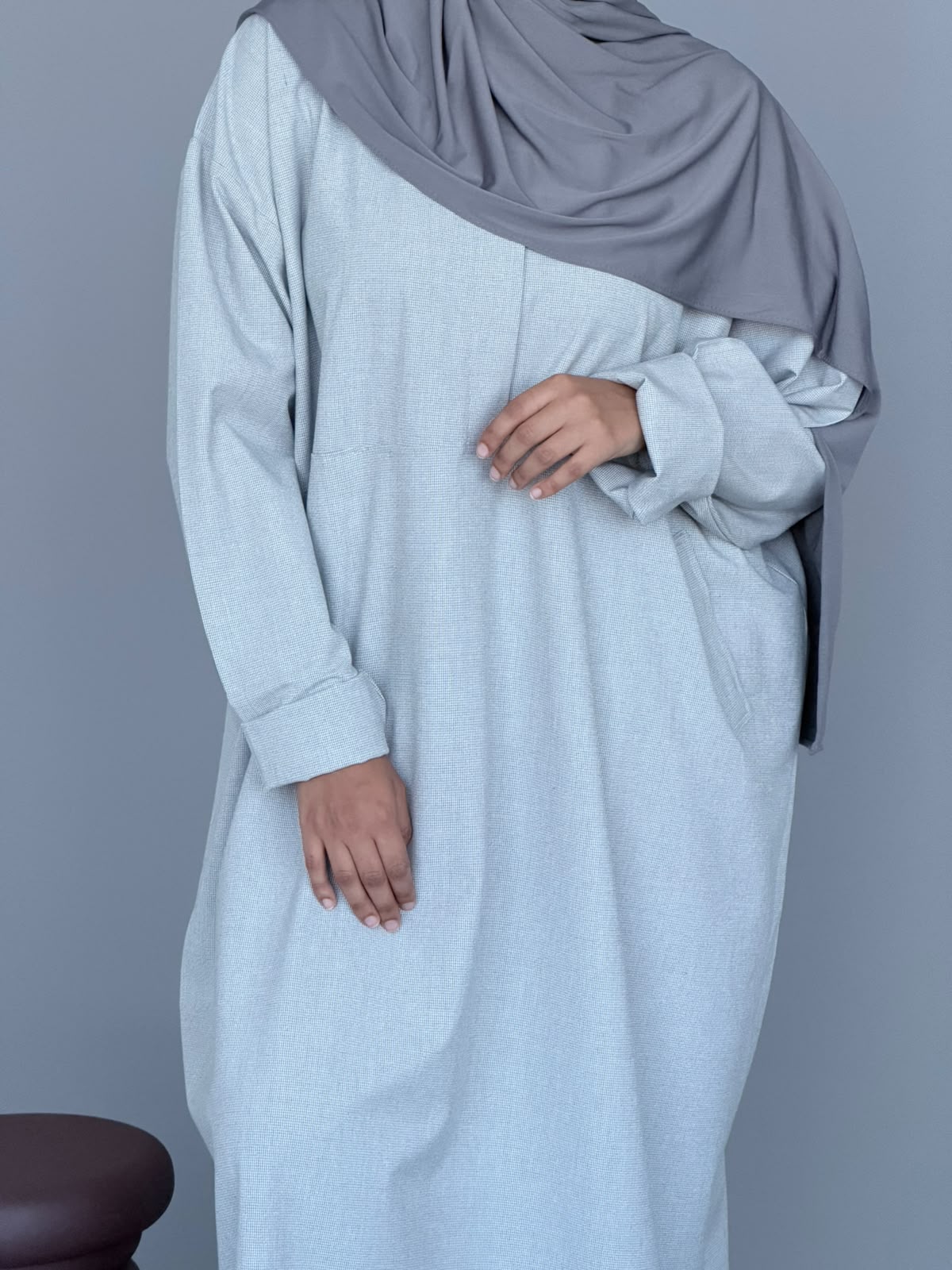Abaya EYLÜL gris – Image 2