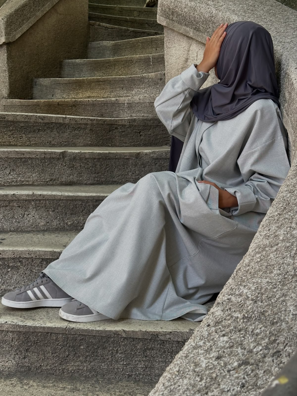 Abaya EYLÜL gris – Image 5